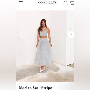 NWT- Cocolillys Marian Set - Stripe